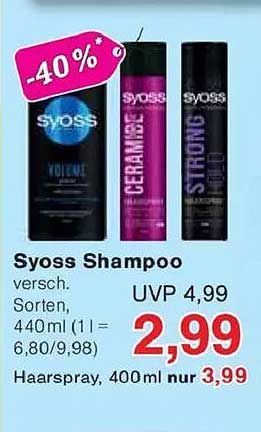 Syoss Shampoo 440 ml - Viele Sorten erhältlich!
