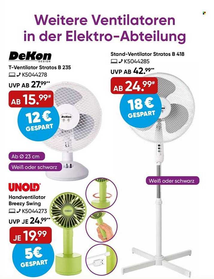 T-Ventilator Stratos B 235 und Stand-Ventilator Stratos B 418