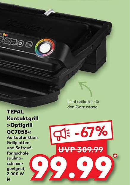 TEFAL Kontaktgrill »Optigrill GC7058«