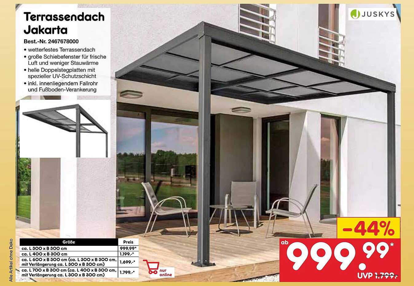 Terrassendach Jakarta