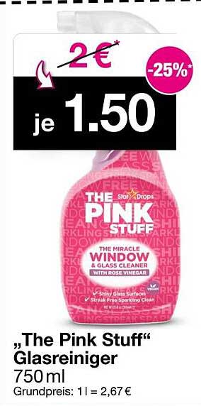 "The Pink Stuff" Glasreiniger 750 ml