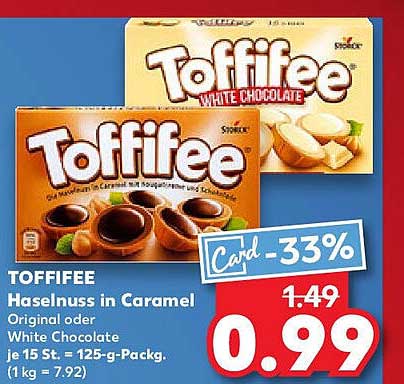 TOFFIFEE Haselnuss in Caramel oder White Chocolate - jetzt zum Sonderpreis!