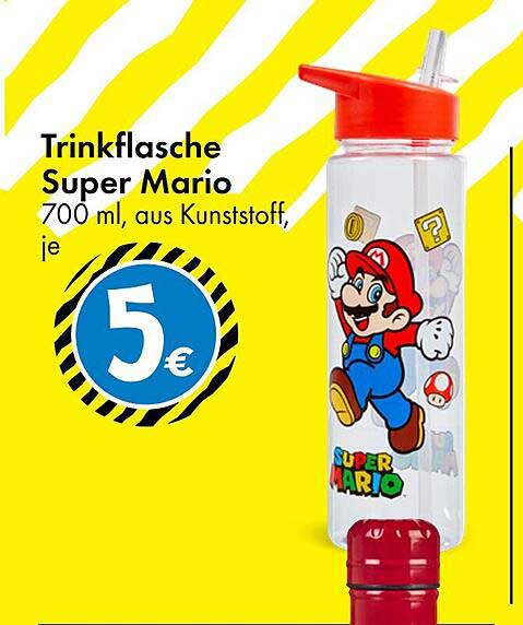Trinkflasche Super Mario – 700 ml aus Kunststoff, je 5€