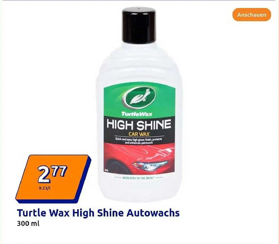 Turtle Wax High Shine Autowachs 300 ml
