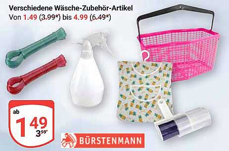 Verschiedene Wäsche-Zubehör-Artikel