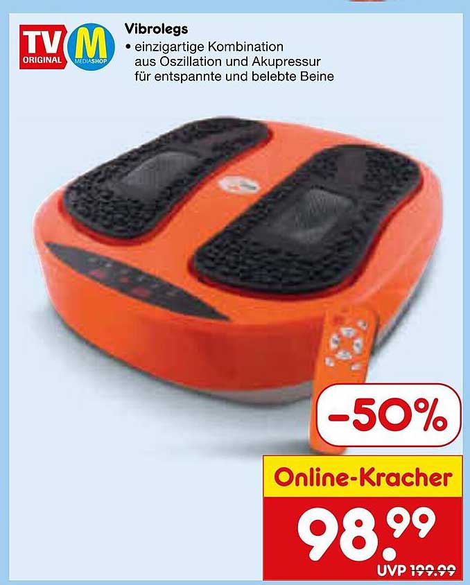 Vibroleags - einzigartige Kombination aus Oszillation und Akupressur für entspannte und belebte Beine