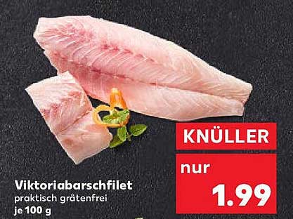 Viktoriabarschfilet - praktisch grätenfrei je 100 g