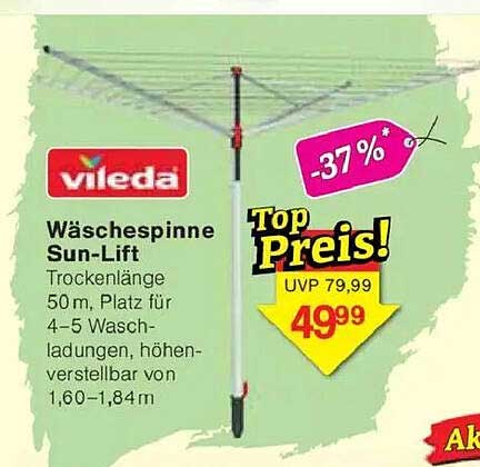 Vileda Wäschespinne Sun-Lift – Jetzt zum Spitzenpreis!