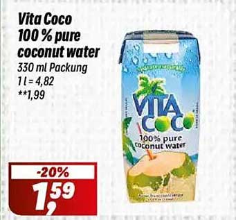Vita Coco 100 % pure coconut water 330 ml