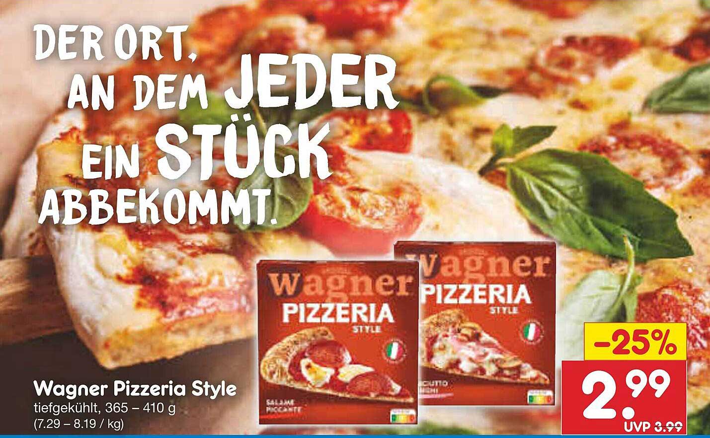 Wagner Pizzeria Style - Tiefgekühlt, 365 - 410 g