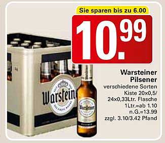 Warsteiner Pilsener Kiste 20x0,5L