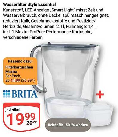 Wasserfilter Style Essential
