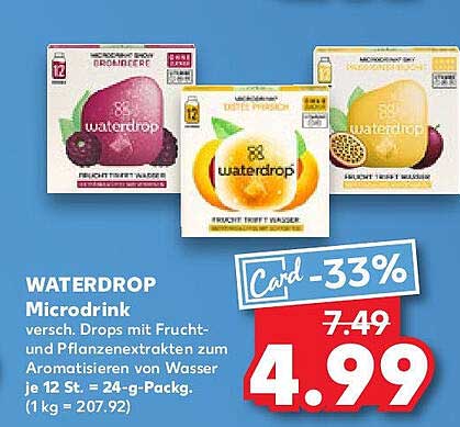 WATERDROP Microdrink - Fruchtige Drops für aromatisiertes Wasser