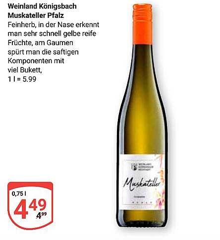 Weinland Königsbach Muskateller Pfalz