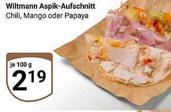 Wiltmann Aspik-Aufschnitt - Chili, Mango oder Papaya
