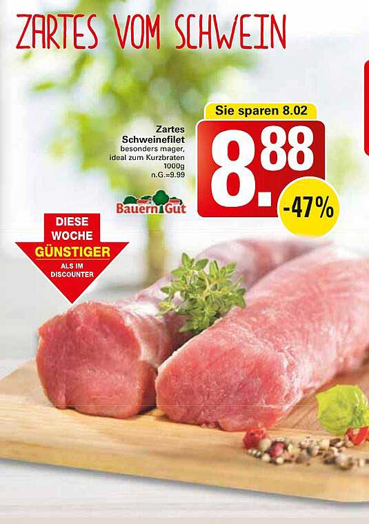Zartes Schweinefilet - ideal zum Kurzbraten