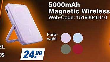 5000mAh Magnetic Wireless Powerbank