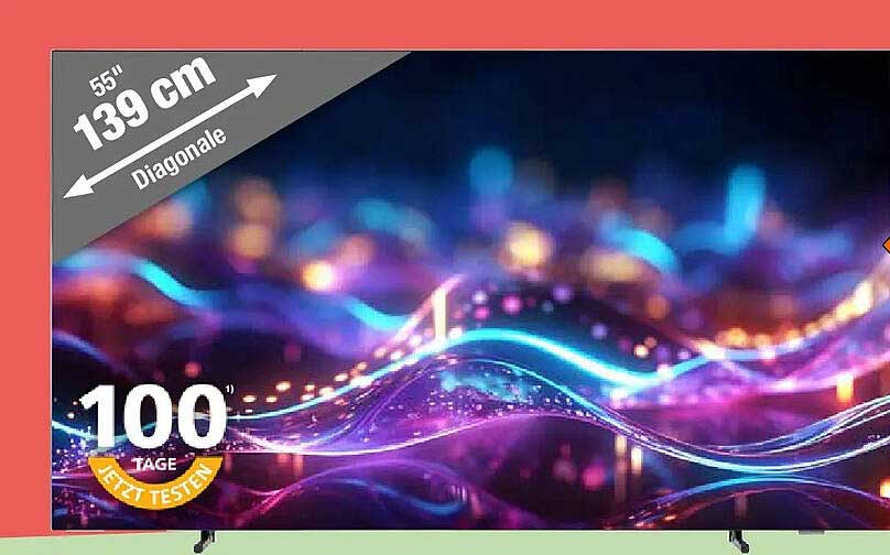 55" 139 cm Smart TV mit 100 Tagen Testphase