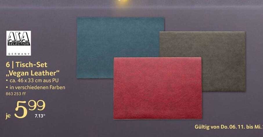 6 | Tisch-Set „Vegan Leather“