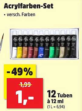 Acrylfarben-Set - verschiedene Farben