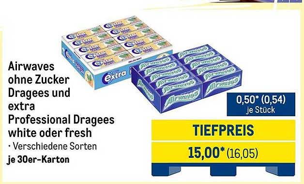 Airwaves ohne Zucker Dragees und extra Professional Dragees white oder fresh - verschiedene Sorten