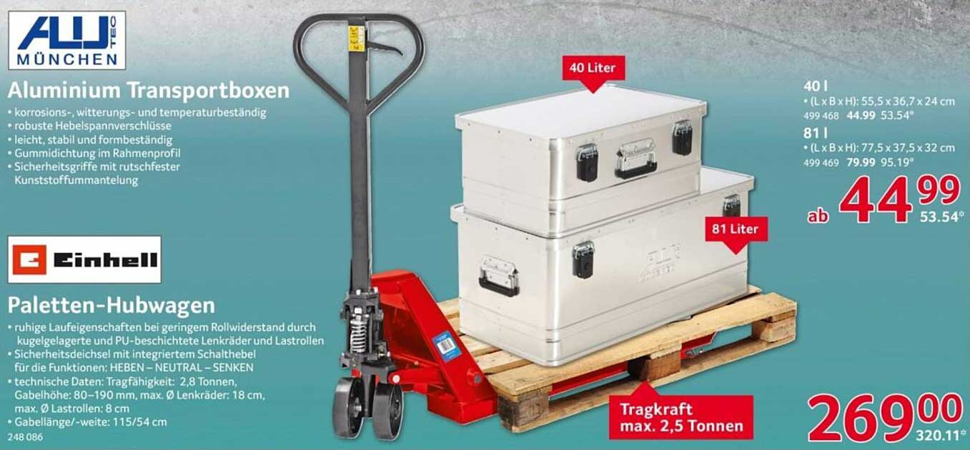Aluminium Transportboxen von ALU München