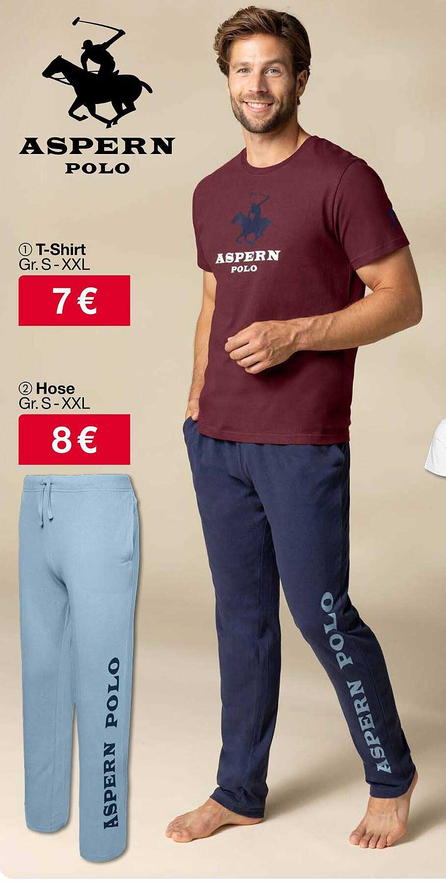 ASPERN Polo T-Shirt und Hose im Set