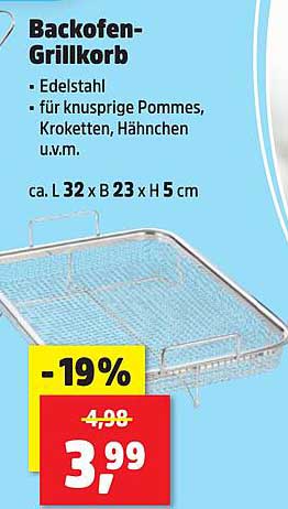 Backofen-Grillkorb