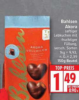 Bahlsen Akora Lebkuchen - Saftiger Genuss mit fruchtiger Füllung
