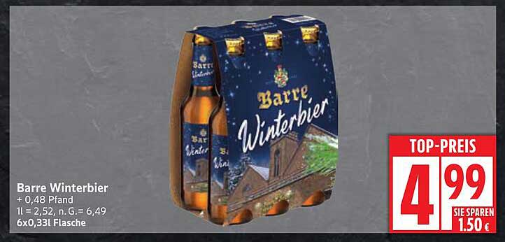 Barre Winterbier 6x0,33l