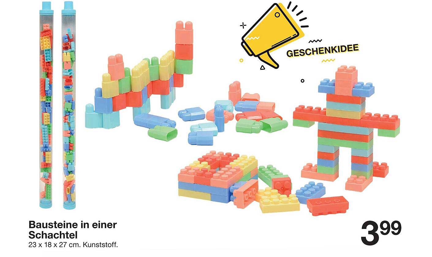 Bausteine in einer Schachtel