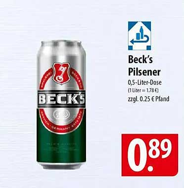 Beck's Pilsener 0,5-Liter-Dose