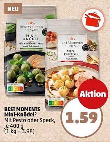 BEST MOMENTS Mini-Knödel mit Pesto oder Speck, je 400 g