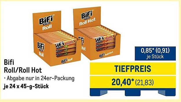 Bifi Roll/Roll Hot - 24er-Packung