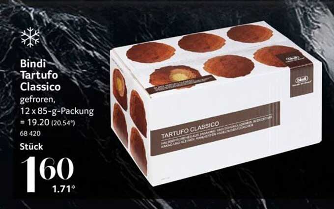 Bindi Tartufu Classico, gefroren – 12 x 85 g-Packen