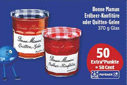 Bonne Maman Erdbeer-Konfitüre oder Quitten-Gelee 370 g Glas