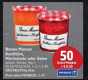 Bonne Maman Konfitüre, Marmelade oder Gelee