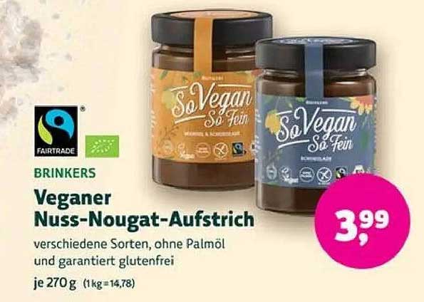 Brinkers Veganer Nuss-Nougat-Aufstrich