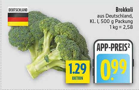 Brokkoli aus Deutschland, Kl. I, 500 g