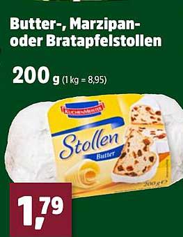Butter-, Marzipan- oder Bratapfelstollen 200 g