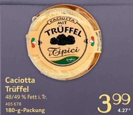 Caciotta Trüffel 180-g-Packung
