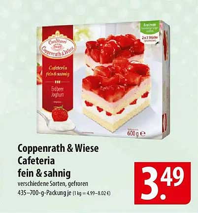 Coppenrath & Wiese Cafeteria fein & sahnig – Erdbeer-Joghurt