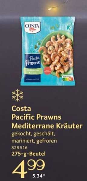 Costa Pacific Prawns Mediterrane Kräuter, 275-g-Beutel