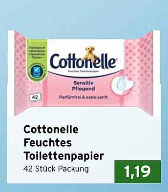Cottonelle Feuchtes Toilettenpapier 42 Stück Packung
