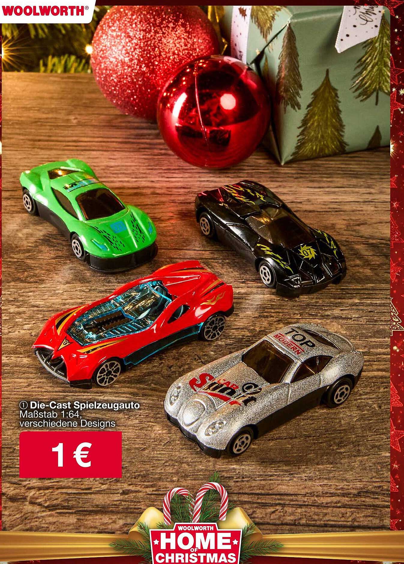 Die-Cast Spielzeugauto Maßstab 1:64 - verschiedene Designs