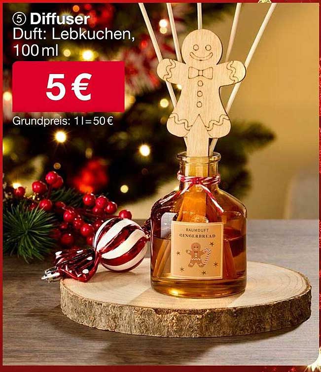 Diffuser Duft: Lebkuchen, 100 ml