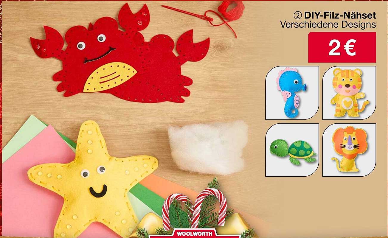 DIY-Filz-Nähset - Verschiedene Designs