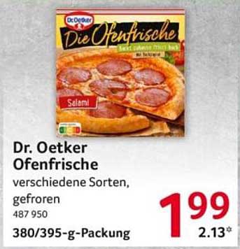 Dr. Oetker Ofenfrische – verschiedene Sorten, gefroren