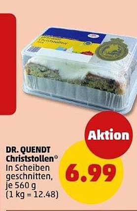 DR. QUENDT Christstollen, in Scheiben geschnitten, je 560 g