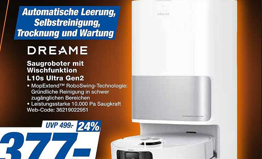 DREAME Saugerobot mit Wischfunktion L10s Ultra Gen2